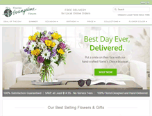 Tablet Screenshot of evangelineflowers.com